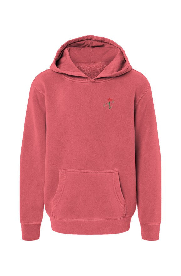 Youth Pigment-Dyed Hoodie SAPLNG Script