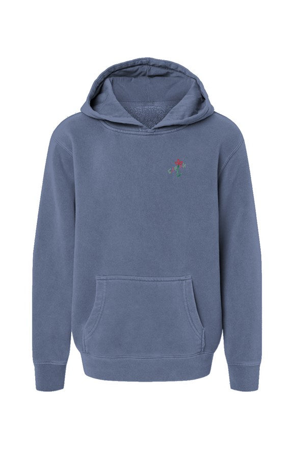 Youth Pigment-Dyed Hoodie SAPLNG Script