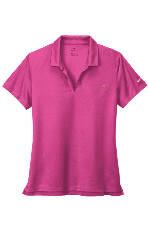 Nike Ladies Dri-FIT Micro Pique 2.0 Polo SAPLNG Script