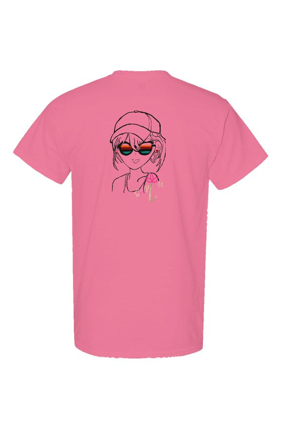 Neon T Shirts Sunglass Girl SAPLNG