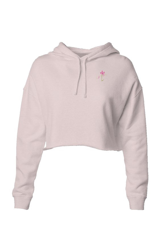 Lightweight Crop Hoodie SAPLNG Logo/Sunglasses Girl