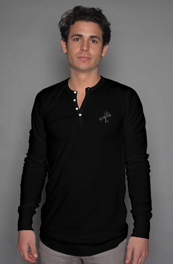 long sleeve henley SAPLNG Logo