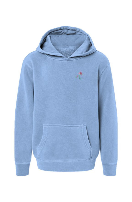 Youth  Pigment-Dyed Hoodie SAPLNG Script 