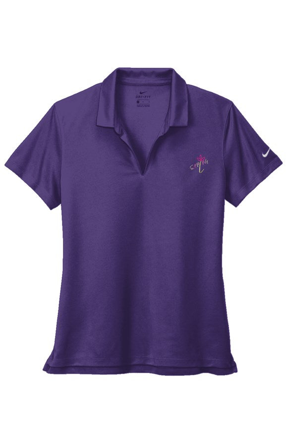 Nike Ladies Dri-FIT Micro Pique 2.0 Polo SAPLNG Script 