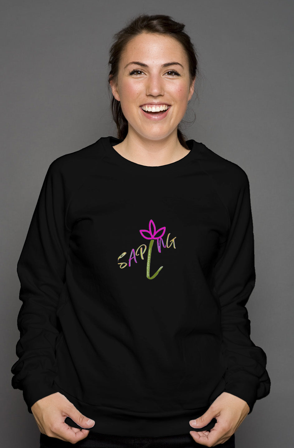 unisex crew neck sweatshirt SAPLNG Script