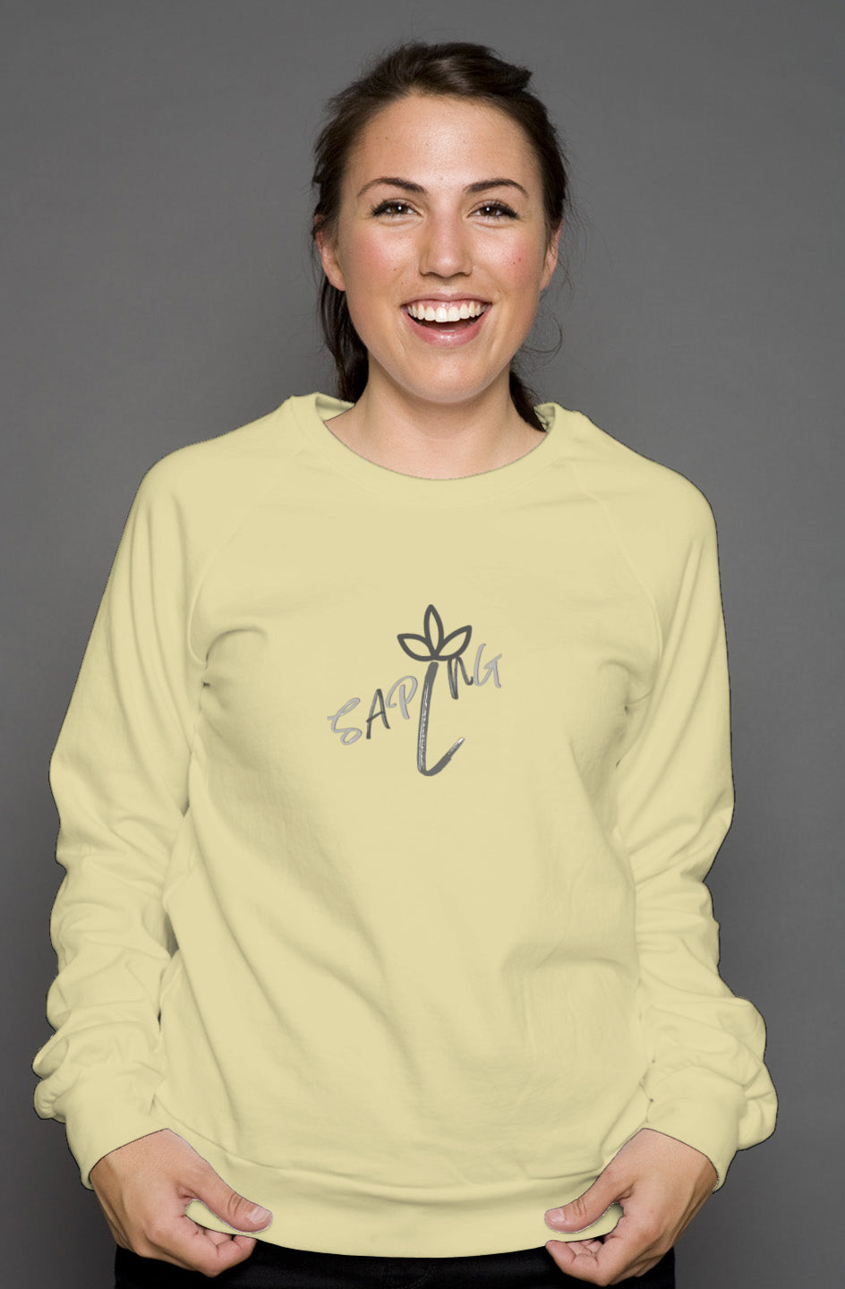 unisex crew neck sweatshirt SAPLNG Script