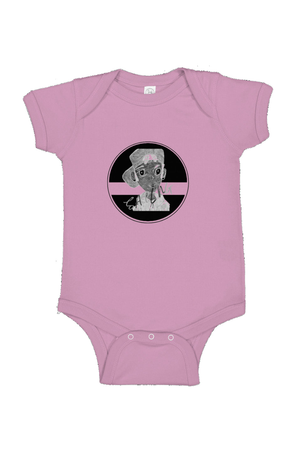 Infant Fine Jersey Bodysuit SAPLNG Circle Logo