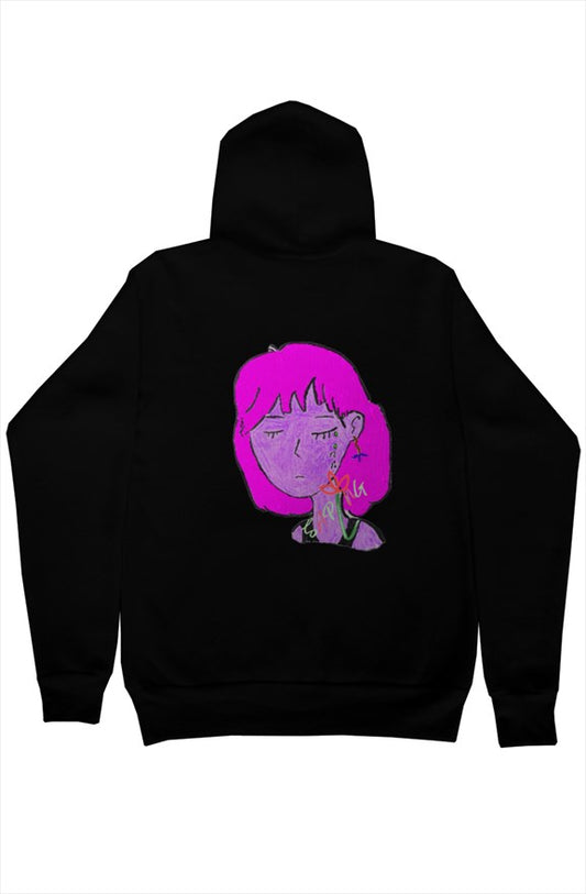 bella canvas pullover hoody Sad Purple Girl
