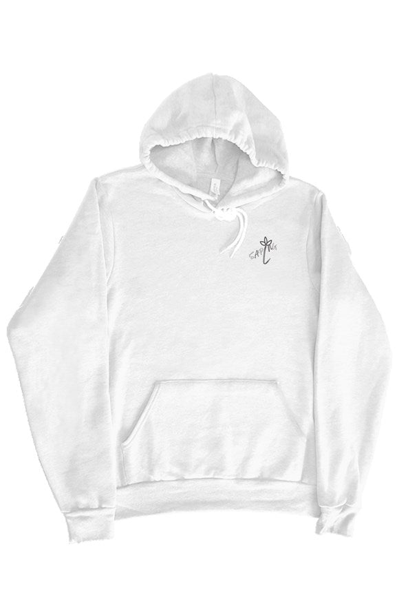 bella canvas pullover hoody black and white 90s vibe 