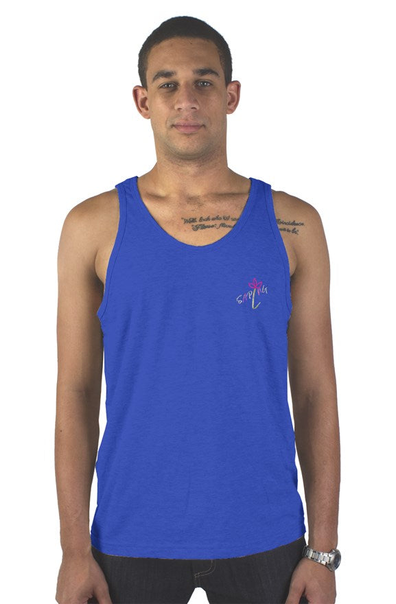 gildan mens tank top SAPLNG Script and Circle Logo