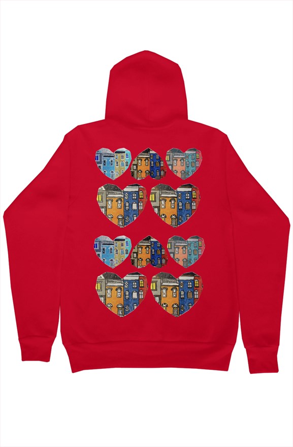 bella canvas pullover hoody "I heart Baltimore MD" 