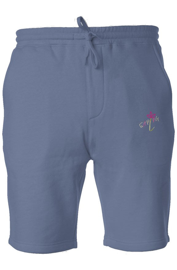 Pigment Dyed Fleece Shorts SAPLNG Logo