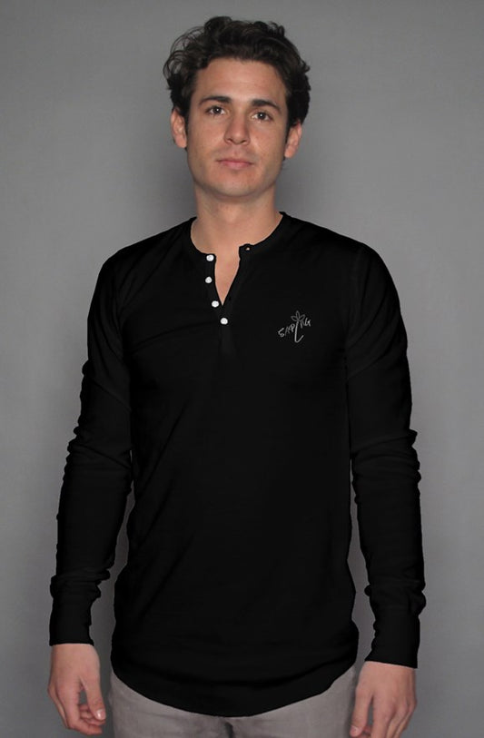 long sleeve henley SAPLNG Logo