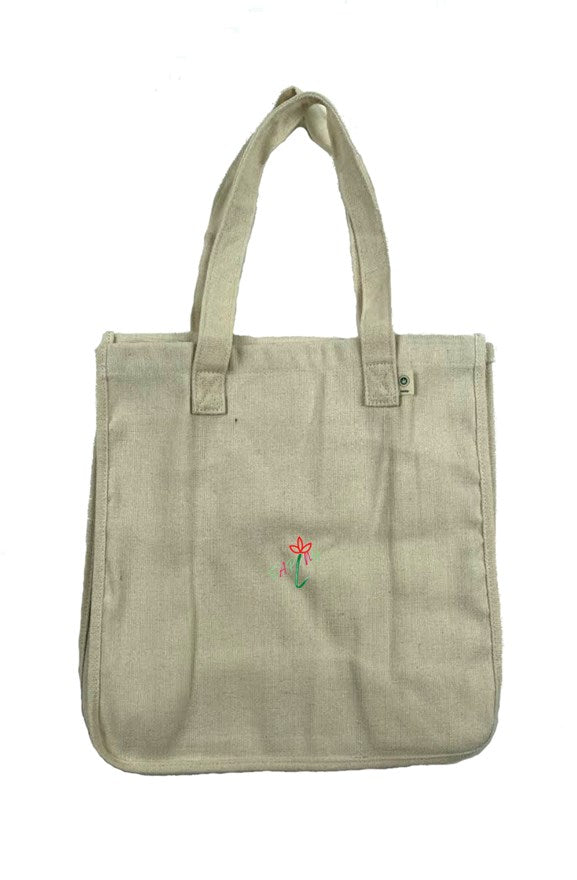 Hemp Market Tote SAPLNG Logo