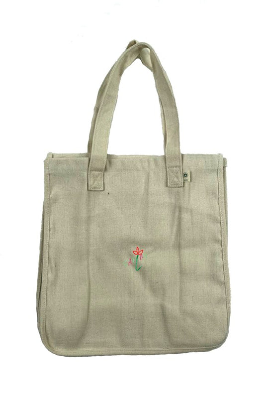 Hemp Market Tote SAPLNG Logo